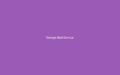 George Best Genius