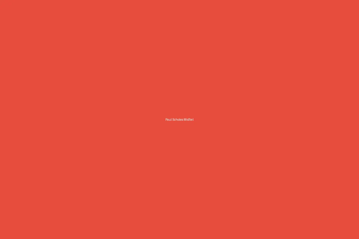 Paul Scholes Midfield Maestro